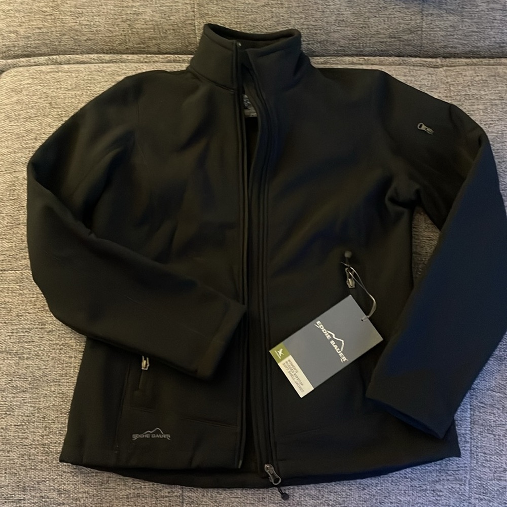 Eddie Bauer Women’s (M) Ripstop Soft Shell Ben and Jerry’s Logo